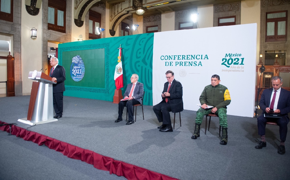 Conferencia del 10 de agosto del 2021 desde Palacio Nacional. (Cortesía)