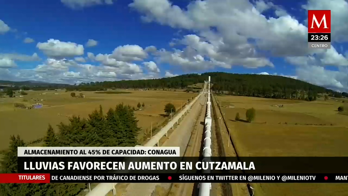 Lluvias favorecen aumento de presas en Cutzamala: Conagua