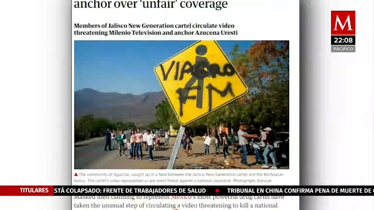 Medios internacionales informaron sobre amenaza contra Azucena Uresti