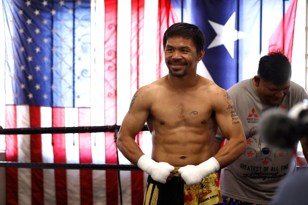 Pacquiao está a 10 días de su regreso al ring (AFP)
