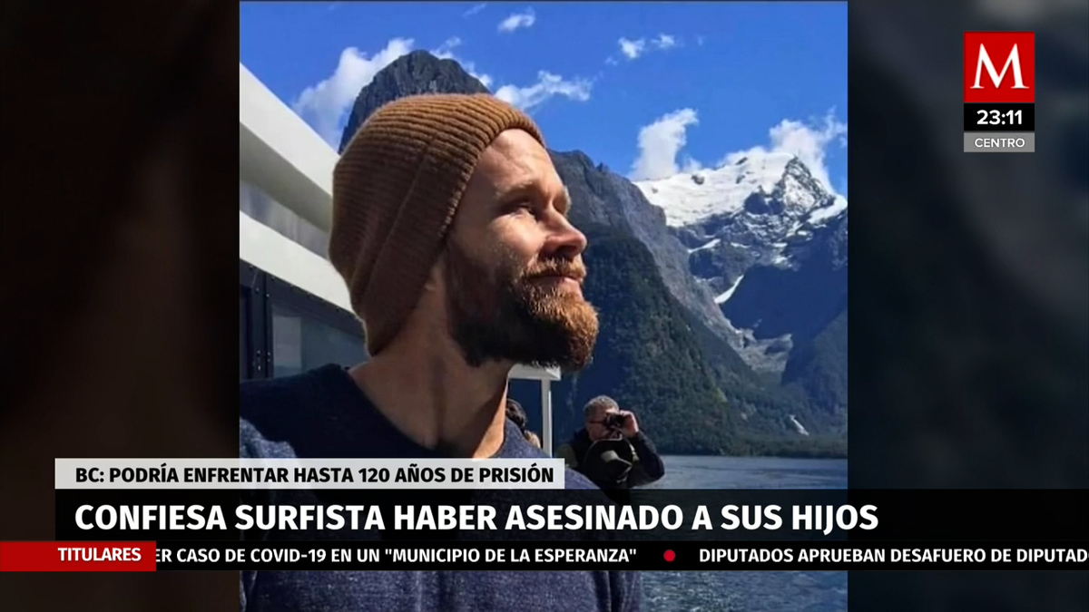 BC. Investigan a surfista estadunidense acusado de matar a sus hijos