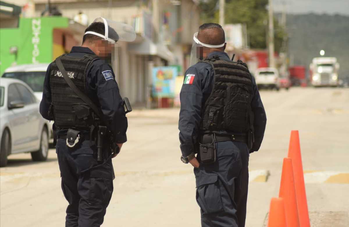 Elementos de la Policía de Atotonilco de Tula. (Francisco Villeda)