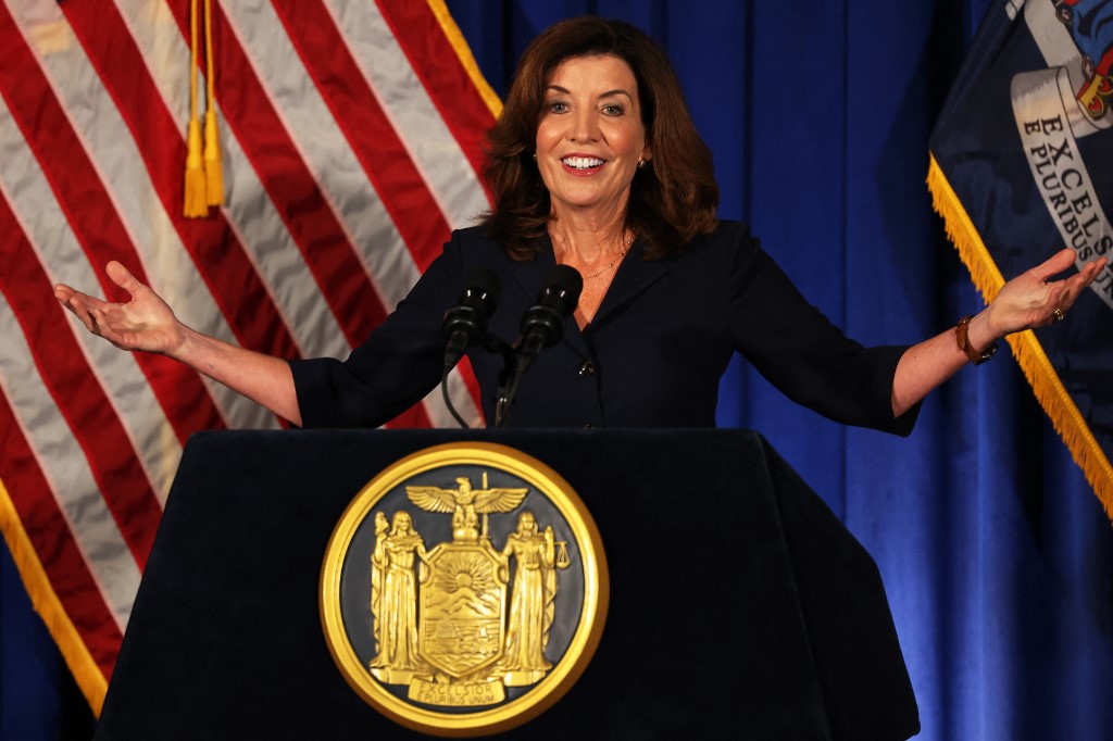 Kathy Hochul, próxima gobernadora de Nueva York. | AFP