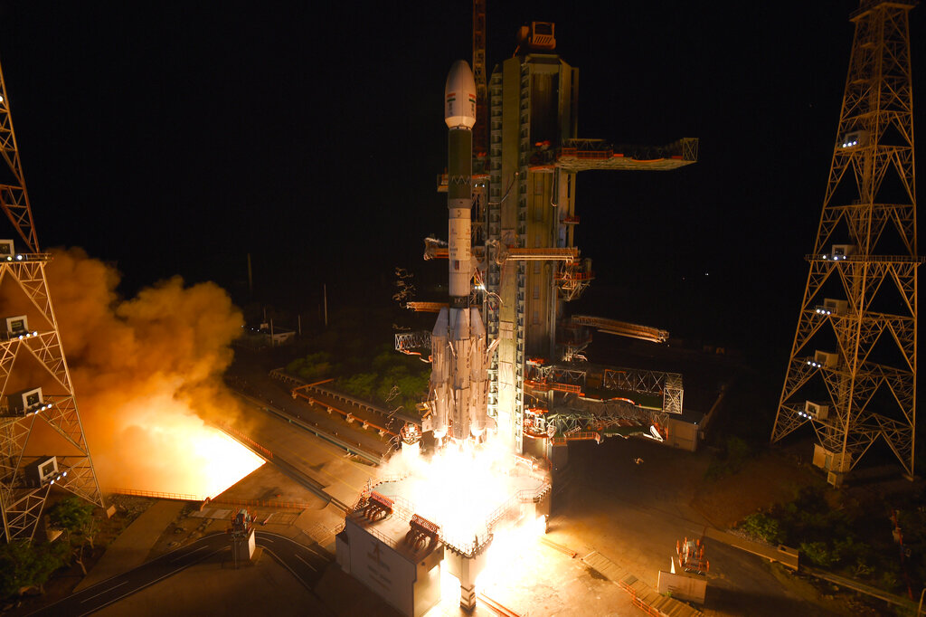 El satélite falló al momento de su despegue. | Organización de Investigación Espacial de India vía AP