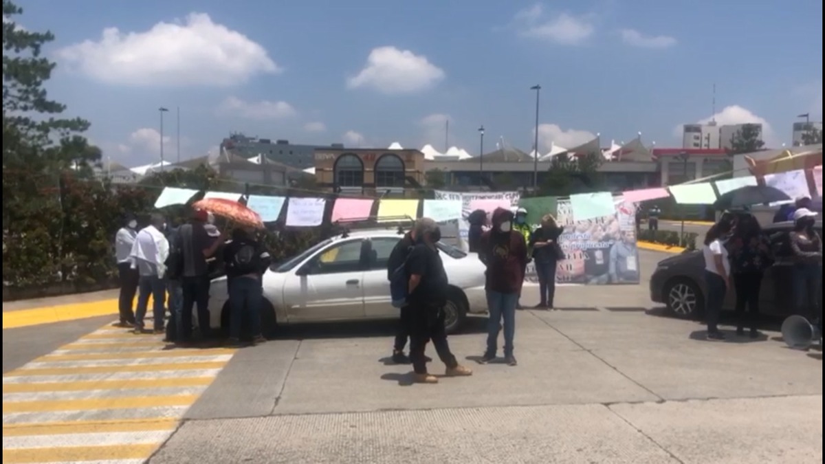 La protesta inició desde las 09:00 de la mañana (Especial)