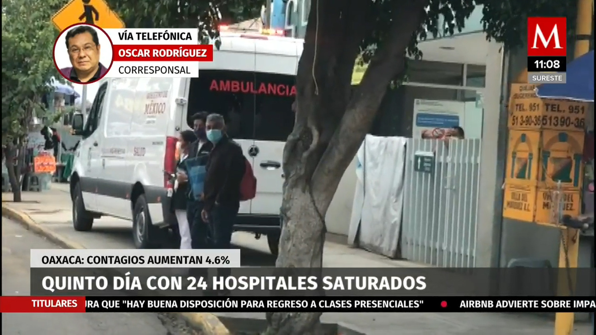 Quinto día con 24 hospitales saturados en Oaxaca