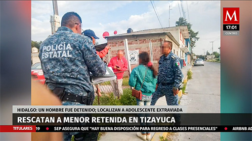 Rescatan a menor retenida en Tizayuca