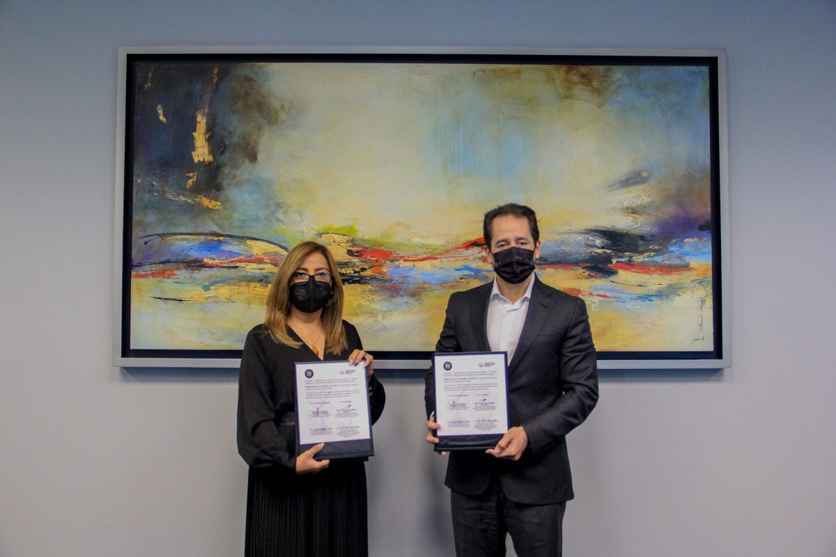 El acuerdo fue firmado por Olga Susana Méndez Arellano y Gustavo Adolfo Guerrero Gutiérrez. Foto: Especial.