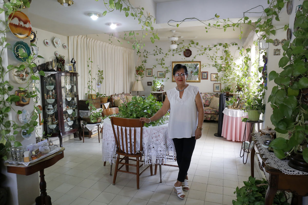 Al ingresar a su hogar, las visitas son recibidas con paredes que cobran vida. | Mauricio Román