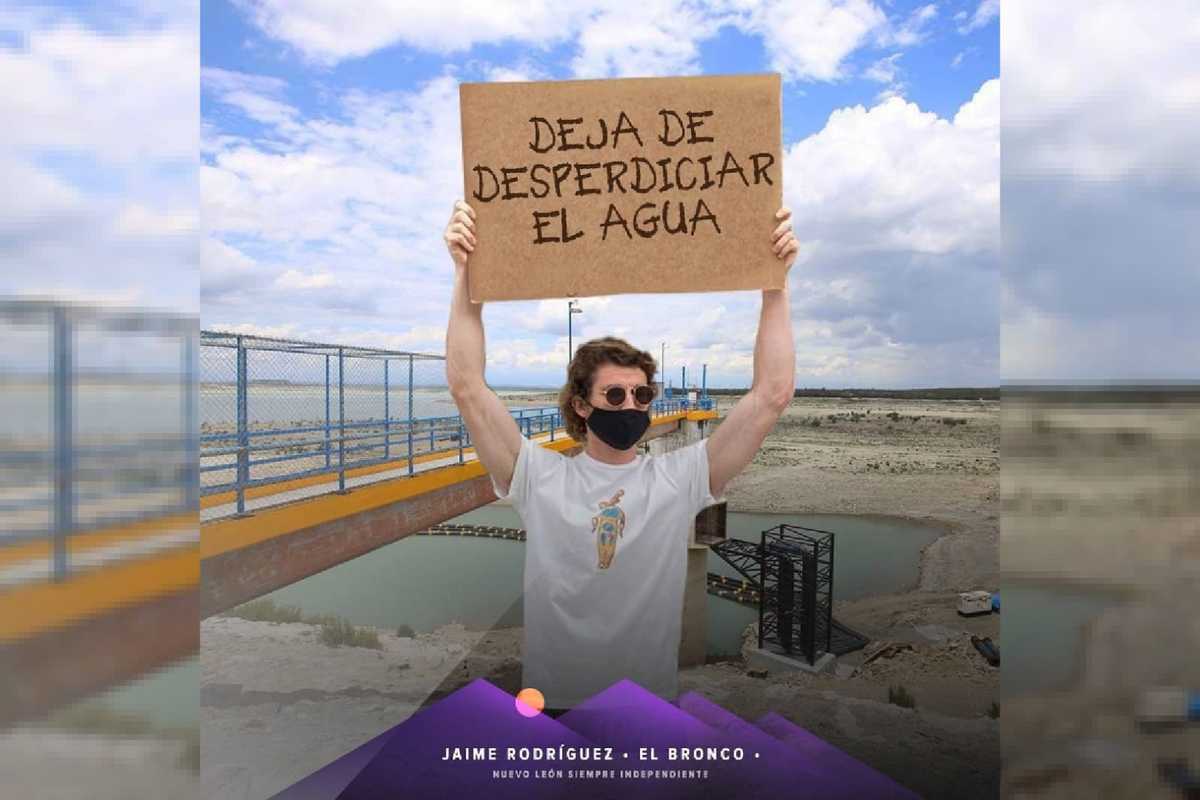 Jaime Rodríguez descarta cortes de agua en Nuevo León. Foto: Especial.
