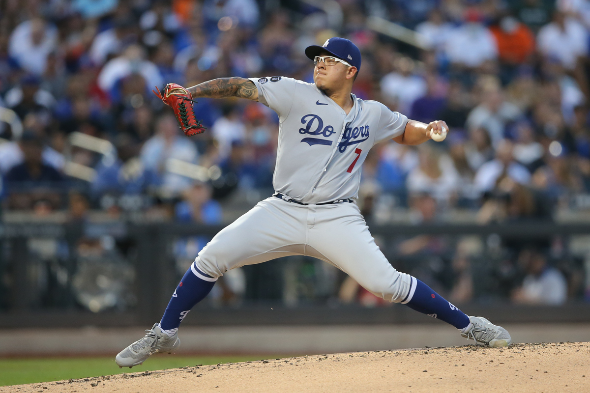 Julio Urías ante los Mets en la MLB (Reuters)