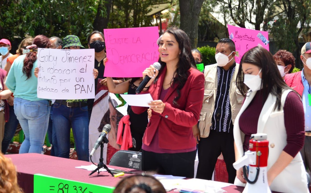 Tras el fallo del tribunal, la morenista Gabriela Jiménez no será diputada federal.  | Twitter