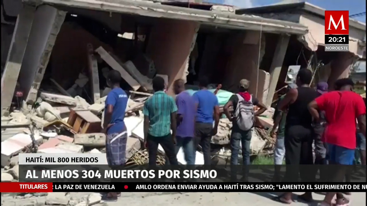 Terremoto en Haití suma 304 personas fallecidas: Protección Civil