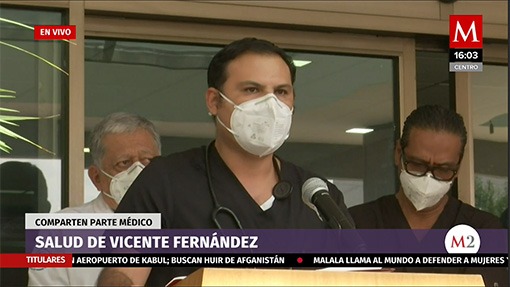 Informes sobre el estado de salud de Vicente Fernández