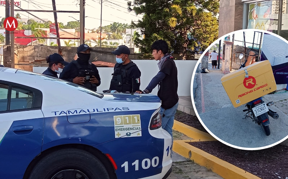 Joven de Monterrey viajó en moto de su trabajo para visitar a su novia en Tampico