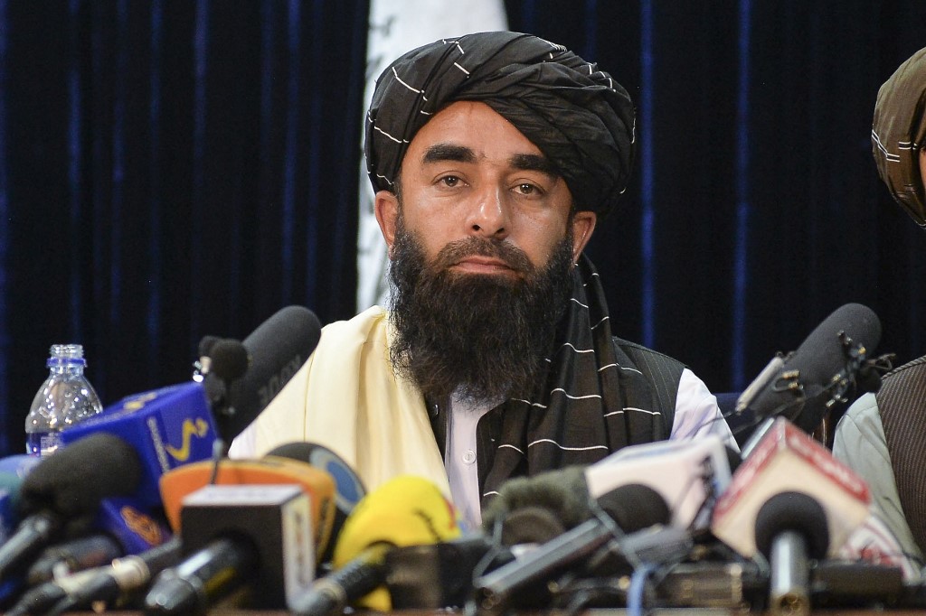 Zabihullah Mujahid, vocero de los talibanes en Afganistán. | AFP