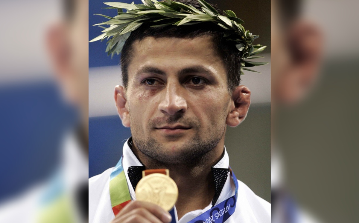 Zurab Zviadauri, primer campeón olímpico de Georgia (Reuters)