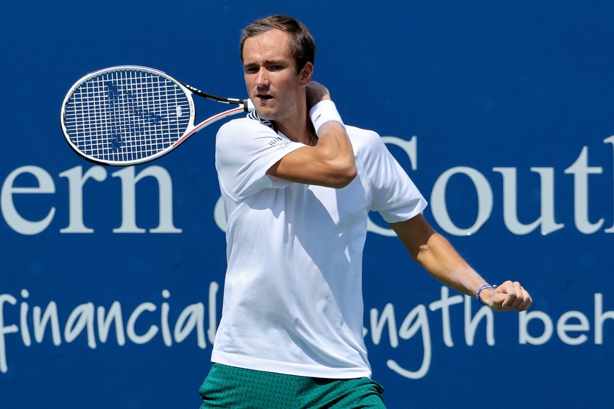 Daniil Medvedev y su primer victoria (AFP)