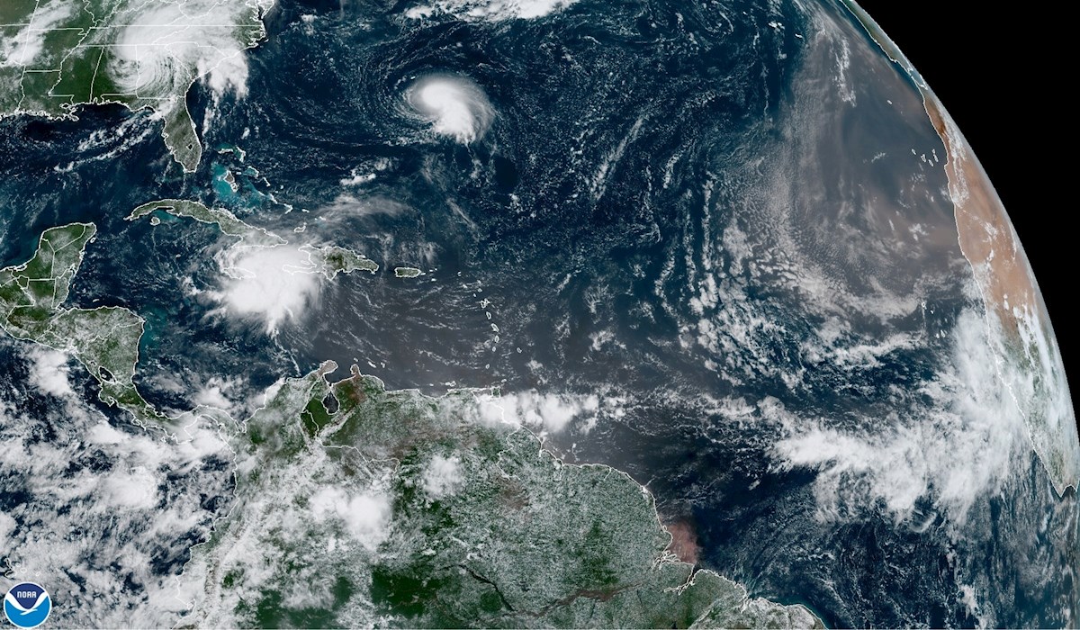 Los expertos de Estados Unidos emitieron las alertas ante el paso de la tormenta tropical Grace. | NOAA vía EFE