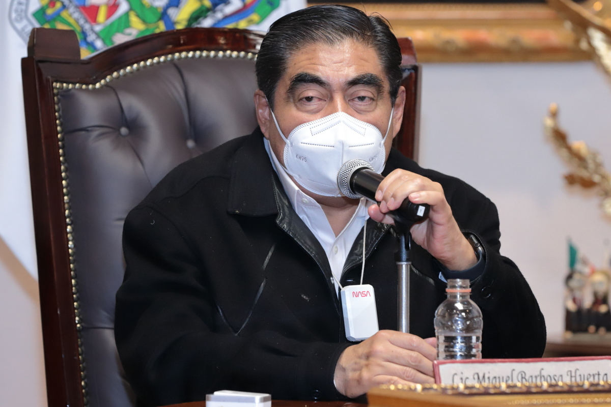 Miguel Barbosa, gobernador de Puebla. (Especial)