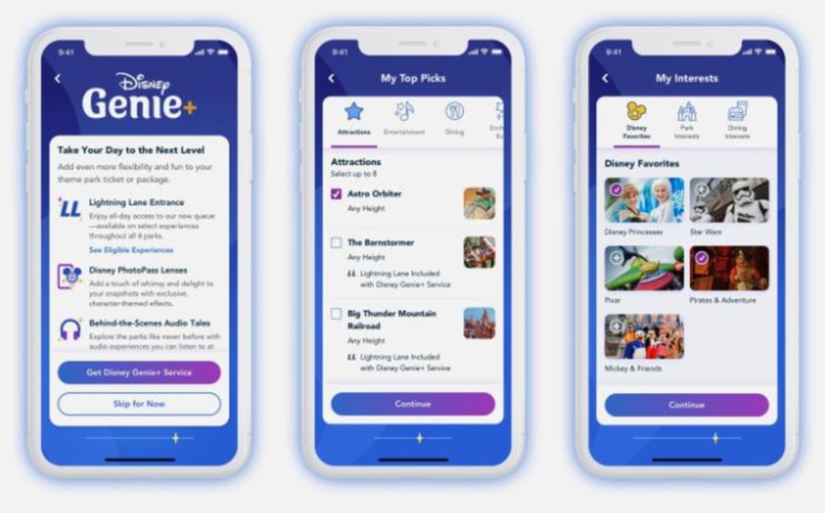Servicio Disney Genie para reinventar la experiencia del huésped en Walt Disney World Resort y Disneyland Resort | Foto: Disney
