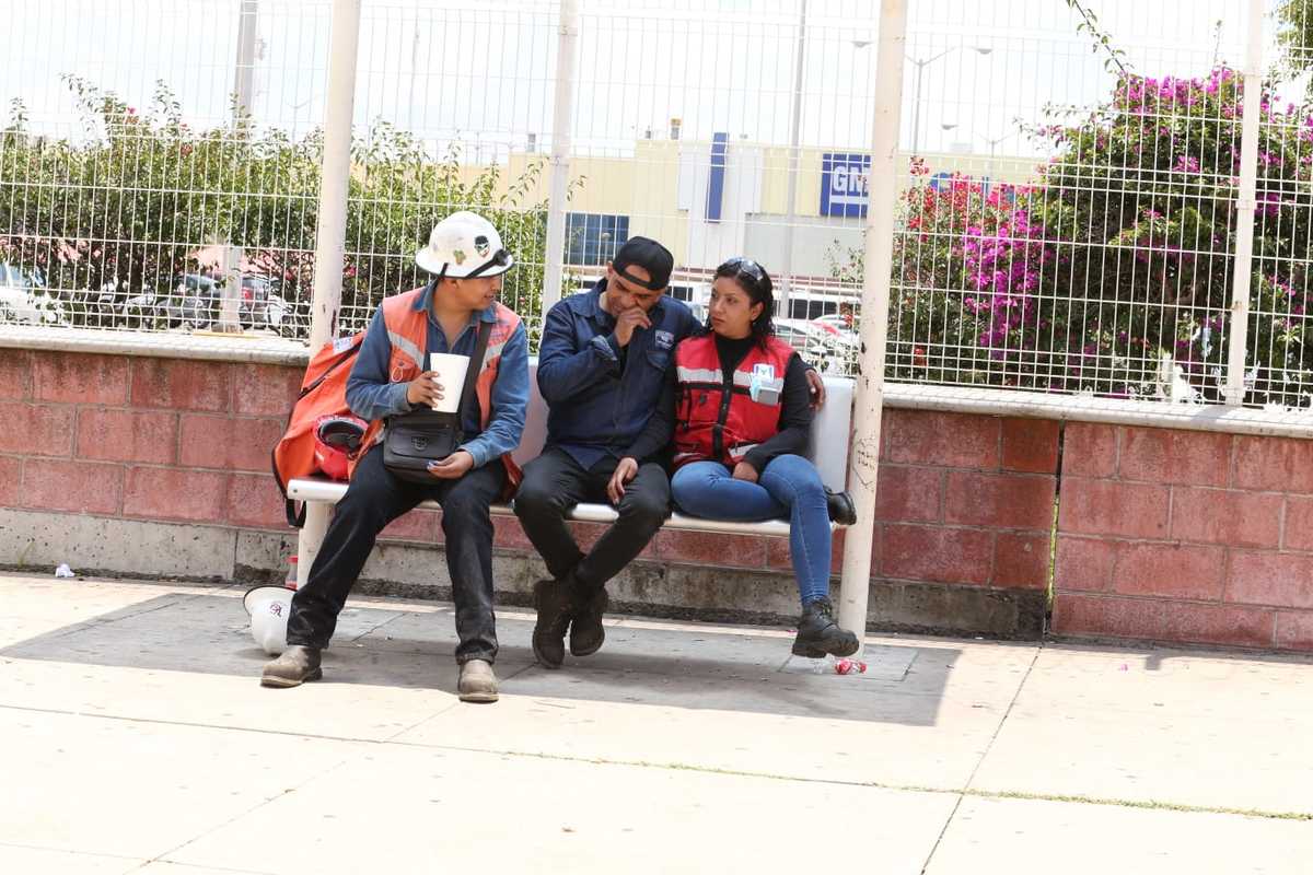 Trabajadores de e General Motors en Silao, Guanajuato. (Octavio Hoyos)