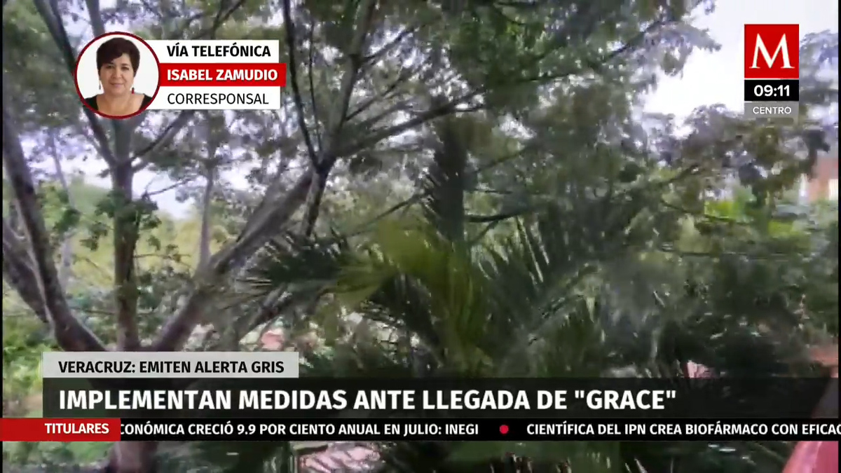 Implementan medidas ante llegada de "Grace" en Veracruz