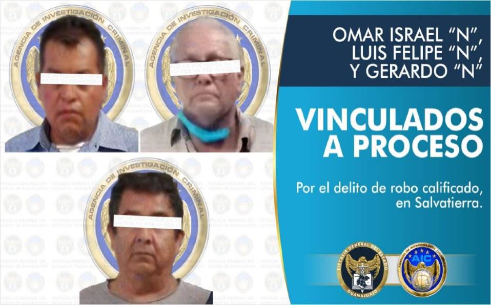 Los implicados fueron detenidos y vinculados a proceso.