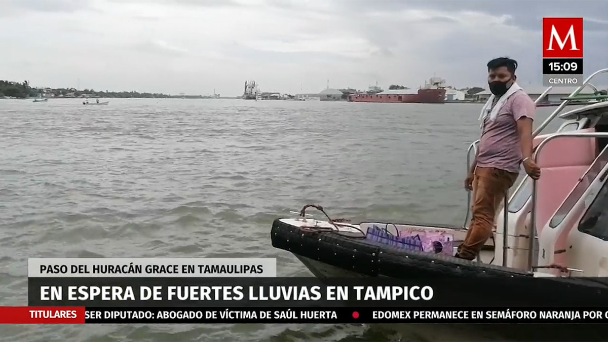 En espera de fuertes lluvias en Tampico por huracán "Grace"