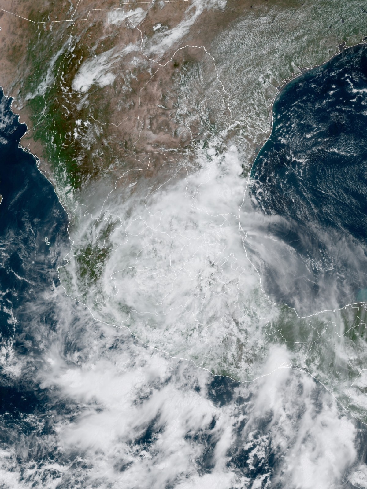 Así se ve la tormenta 'Grace' desde el espacio. (SkyAlertStorm)