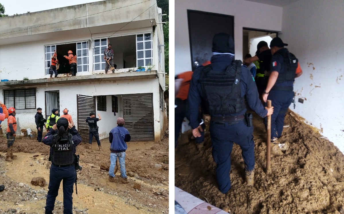 Servicios de emergencia acudieron a rescatar el cuerpo de la menor en Xalapa. (Especial)