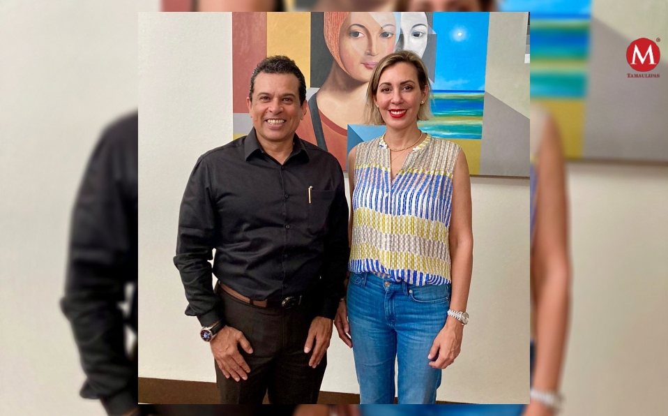 Alcaldesa de cd. Victoria, Pilar Gómez y alcalde electo,  Eduardo Gattas