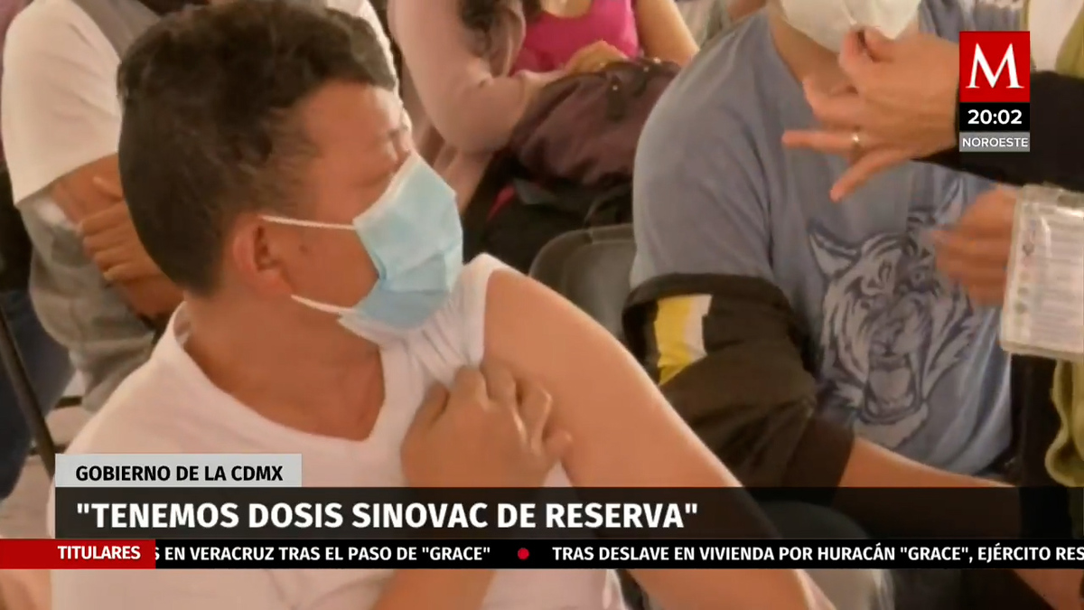 Dosis Sinovac de reserva, en caso de agotarse Pfizer en Xochimilco