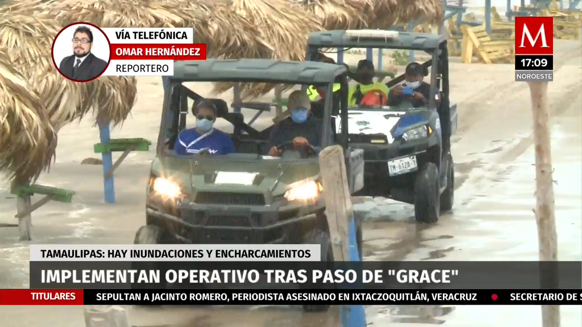 Huracán Grace dejará fuertes lluvias en zona sur de Tamaulipas: PC