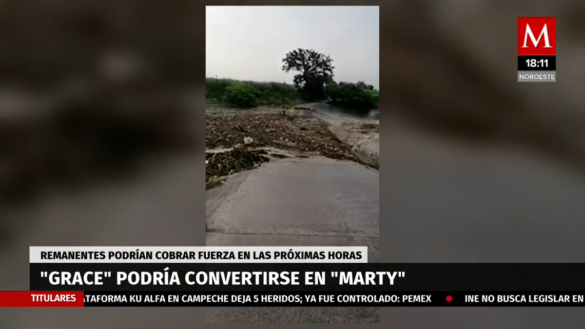 Tormenta Grace podría cambiar de nombre a Marty; ésta es la razón
