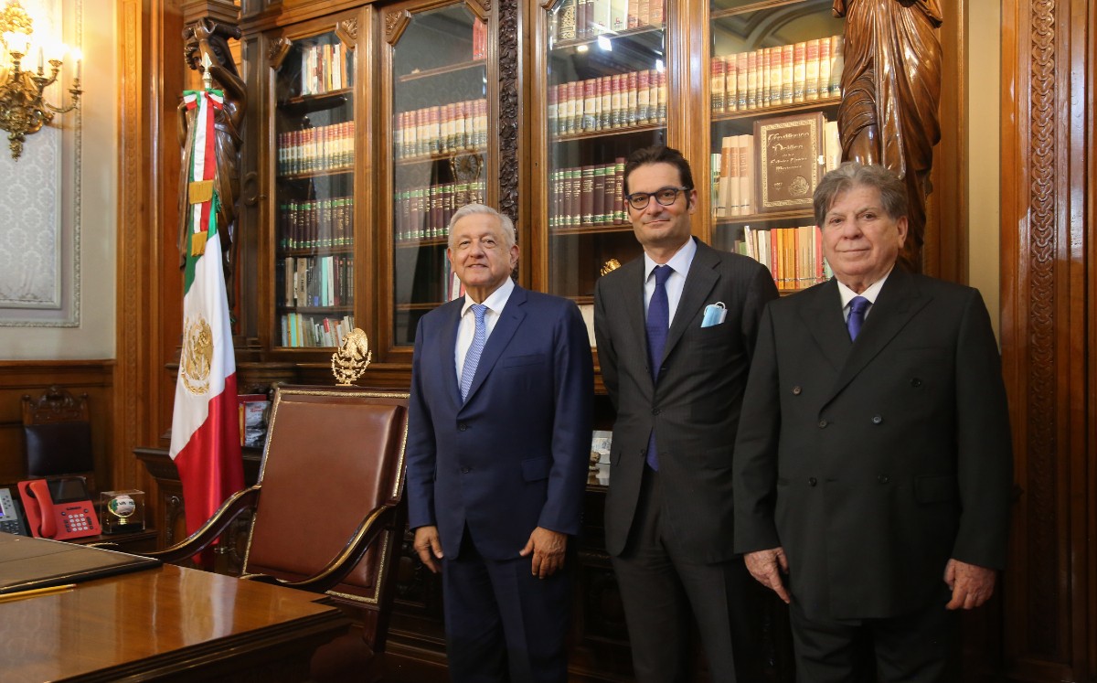AMLO se reunió con los empresarios en Palacio Nacional. (Cortesía)