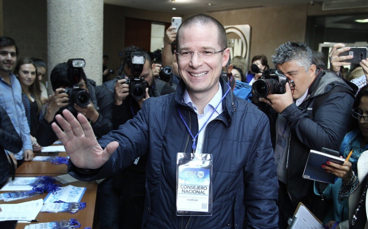 El ex candidato presidencial, Ricardo Anaya en una sesión ordinaria del PAN. (Cuartoscuro)