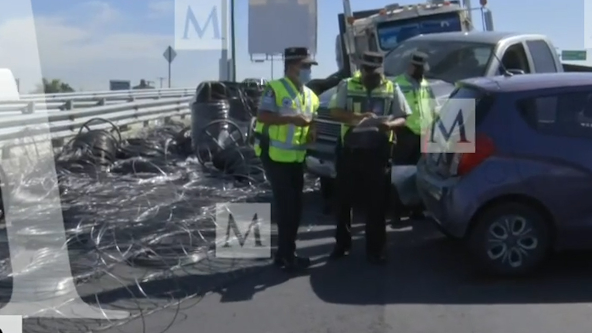 Choque múltiple en la carretera México-Pachuca