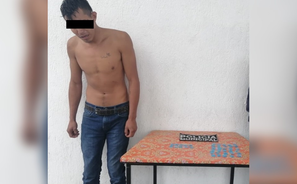 Detienen a hombre y menor de edad por posesión de droga, en Celaya. ESPECIAL