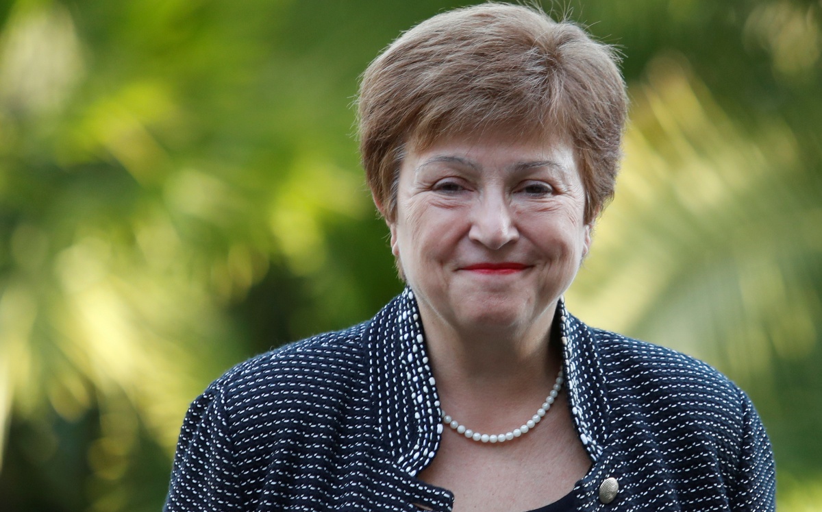 La directora gerente del FMI, Kristalina Georgieva, llega a conferencia organizada por el Vaticano el 5 de febrero de 2020. Foto: (Reuters)