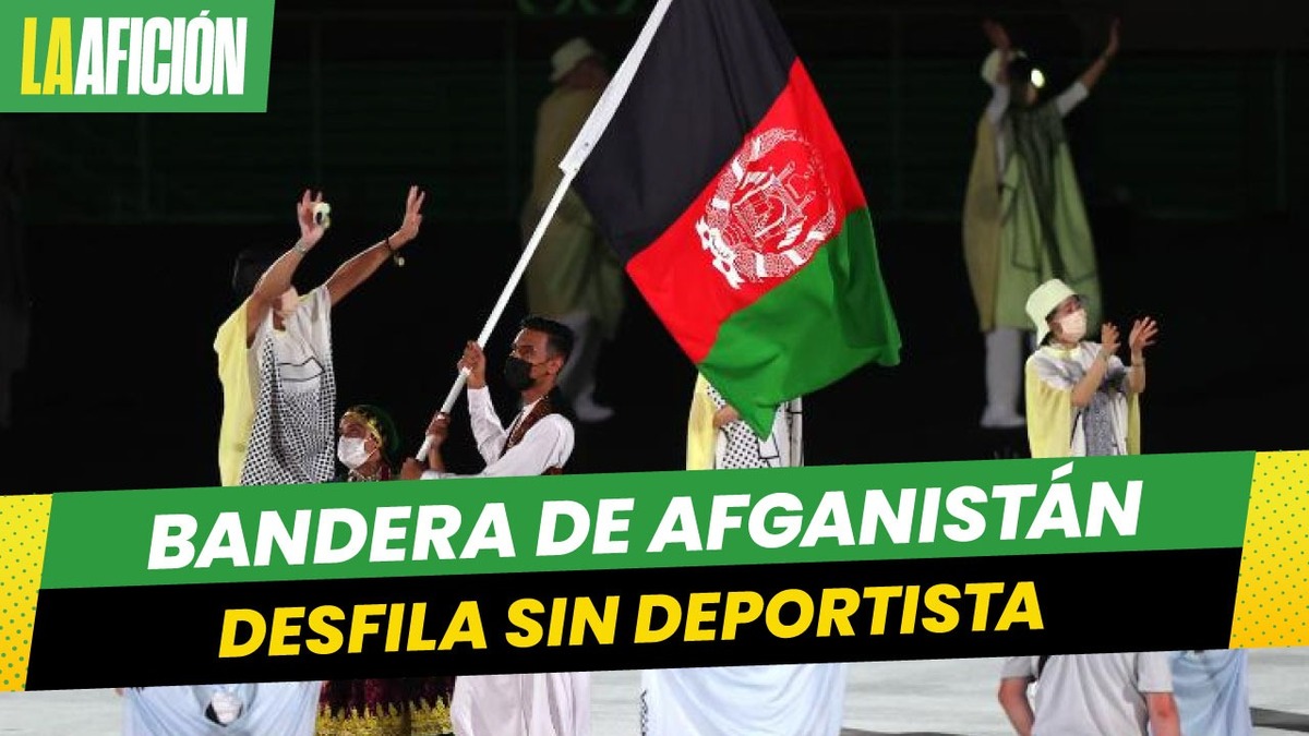 Bandera de Afganistán desfila en inauguración de Paralímpicos Tokio