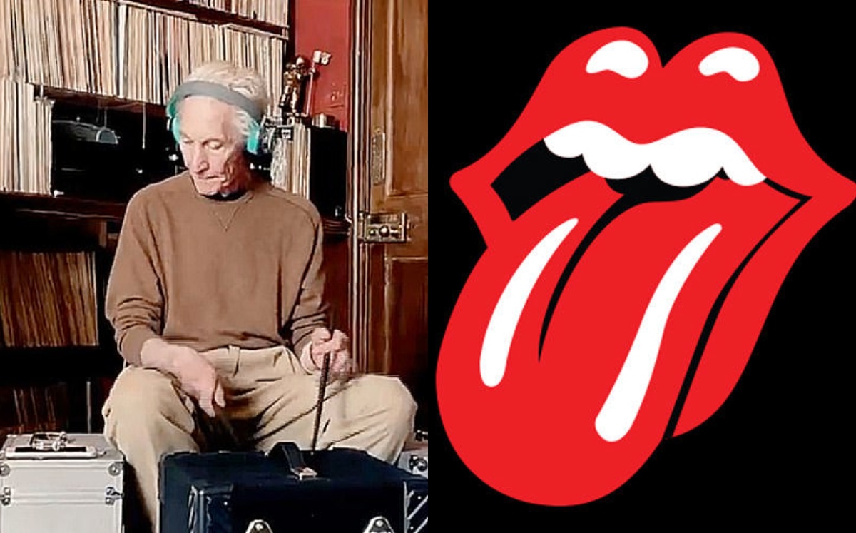 Charlie Watts tocó una batería invisible