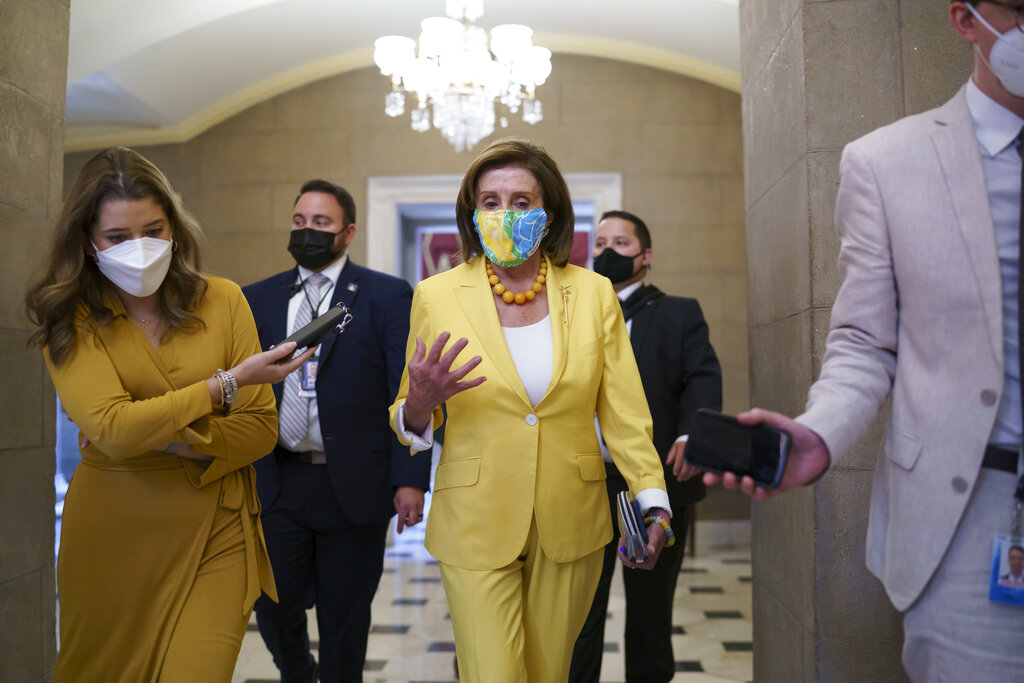 La líder demócrata y presidenta de la Cámara de Representantes, Nancy Pelosi. (AP)