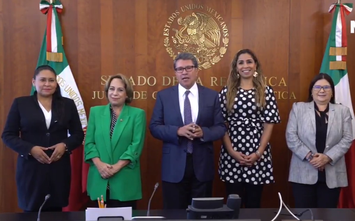 Monreal lamentó que 'Malú' Micher declinó en su intención de buscar la presidencia de la Mesa Directiva.| Captura