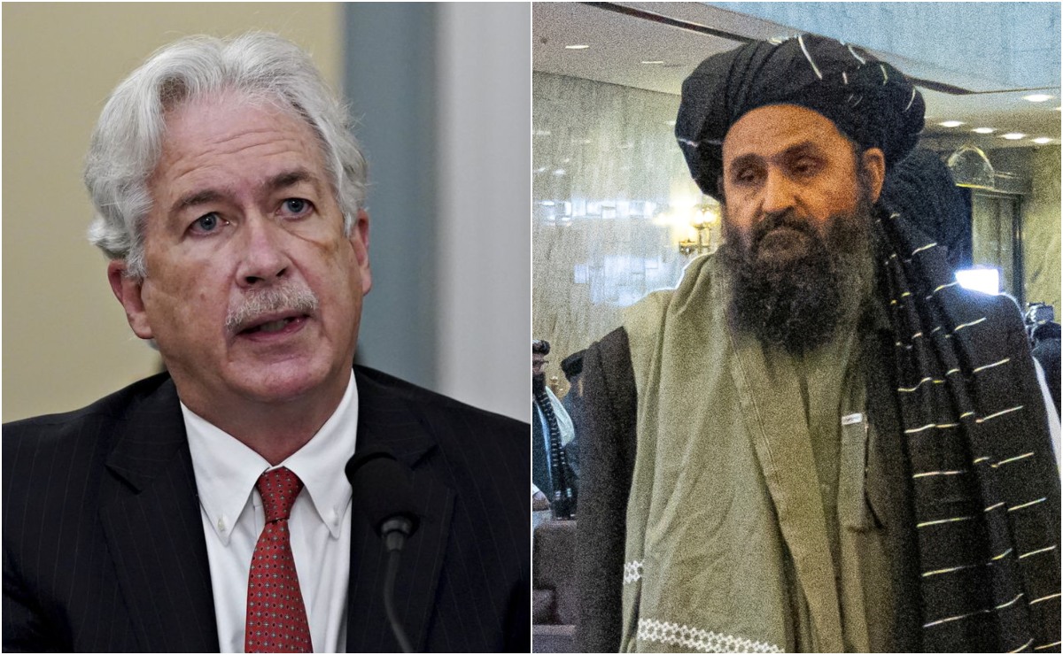 William Burns, director de la CIA, y Abdul Ghani Baradar, cofundador de los talibanes. | Archivo, Reuters