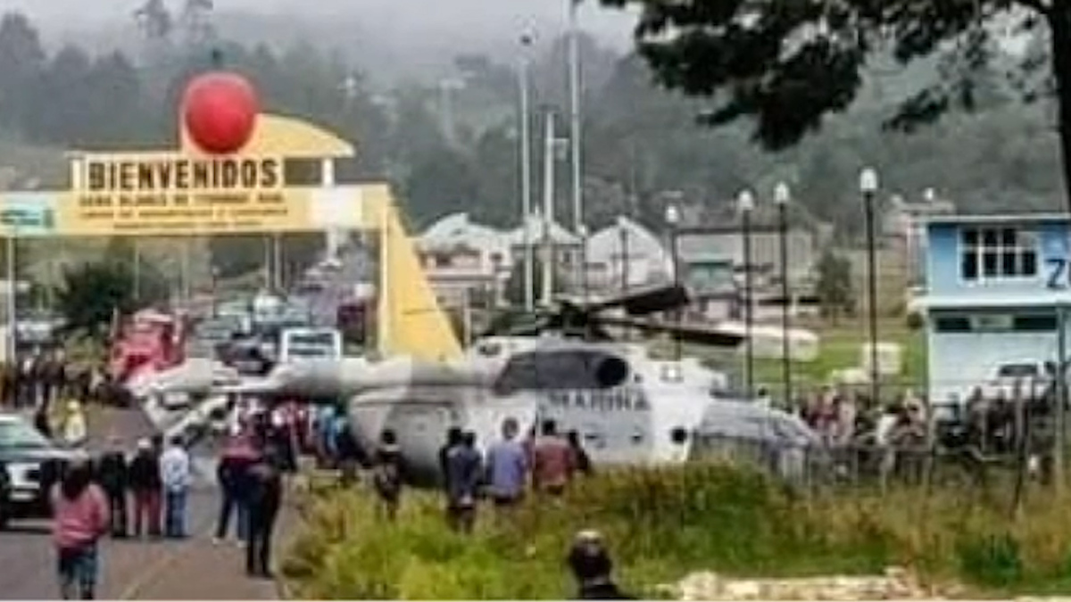 Se desploma helicóptero en el que viajaba secretario de Gobierno de Veracruz