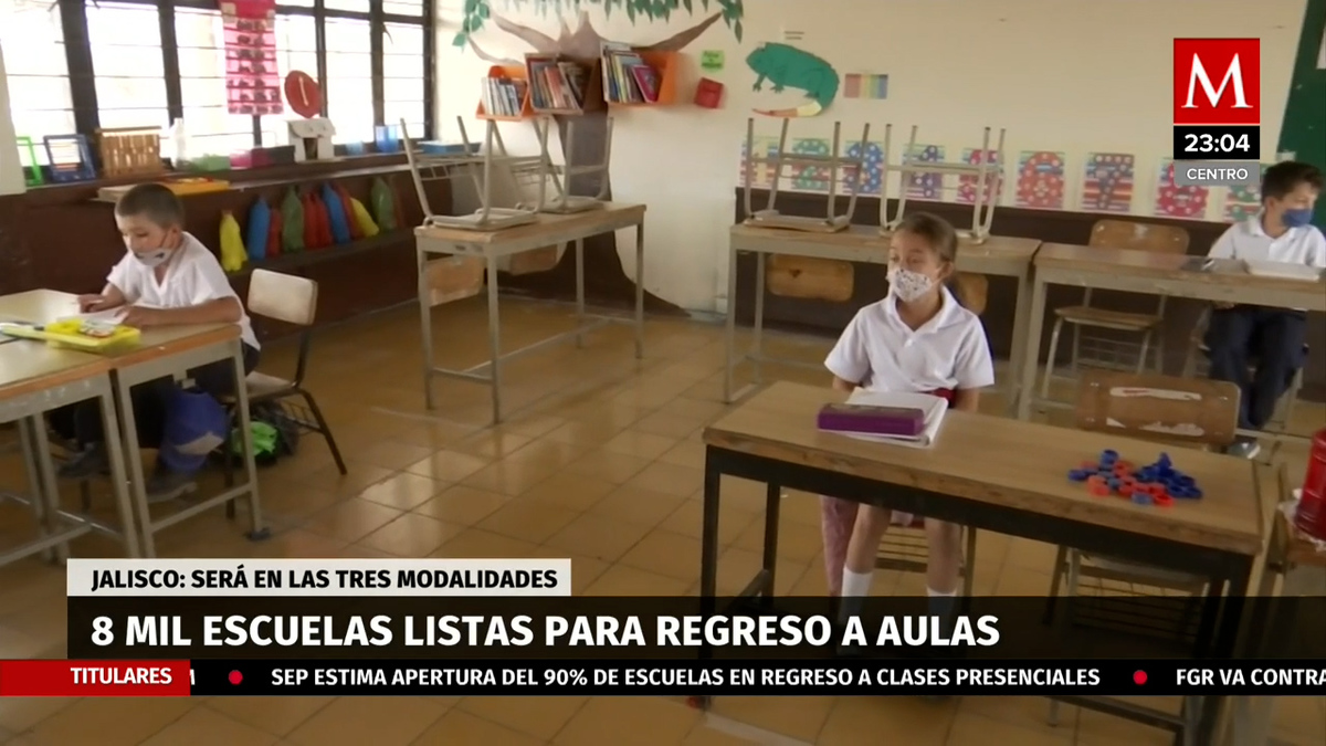 Jalisco. 8 mil escuelas de educación básica regresarán presenciales