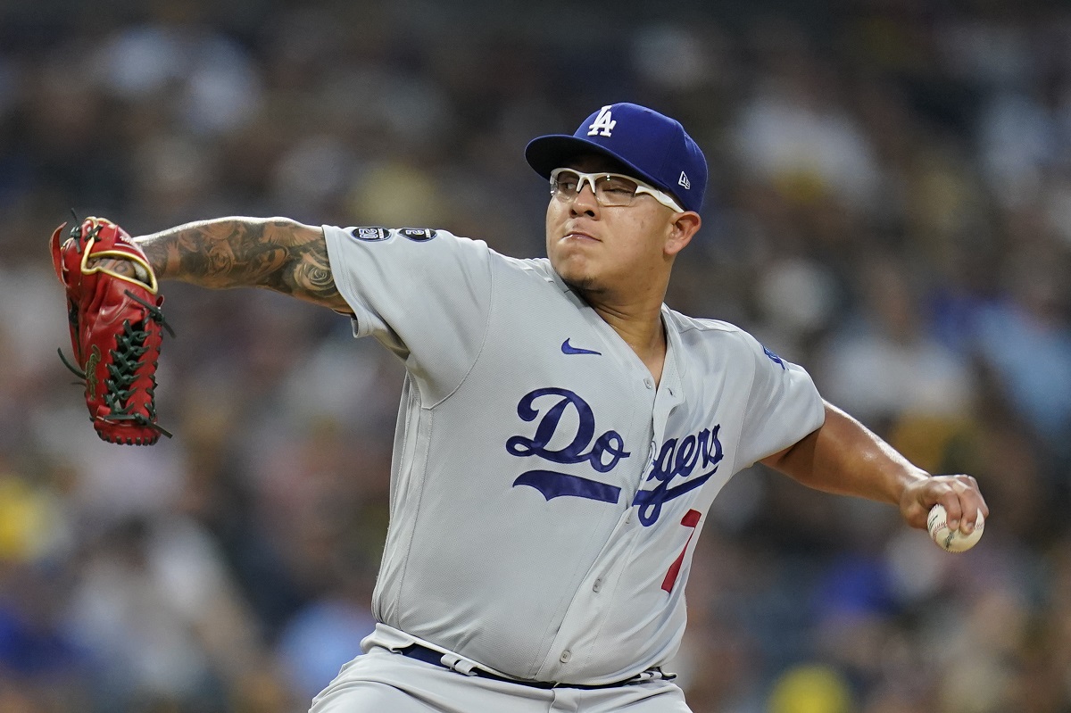 Julio Urías llega a 14 victorias con los Dodgers de Los Ángeles (AP)