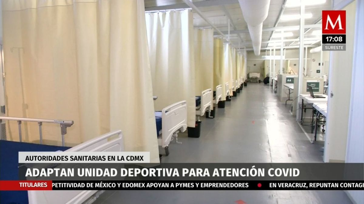 Adaptan Unidad deportiva Morelos como centro de atención covid