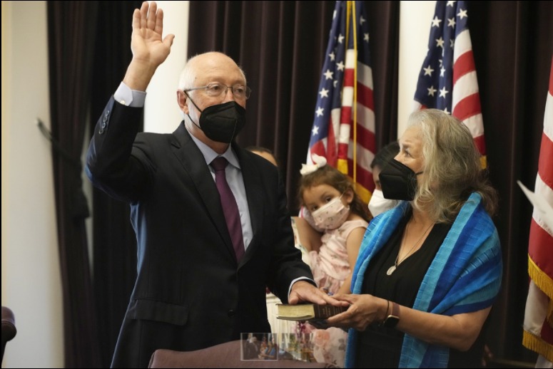 Ken Salazar, embajador de Estados Unidos en México. (Twitter)